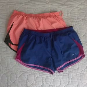 2 pairs of Nike running shorts